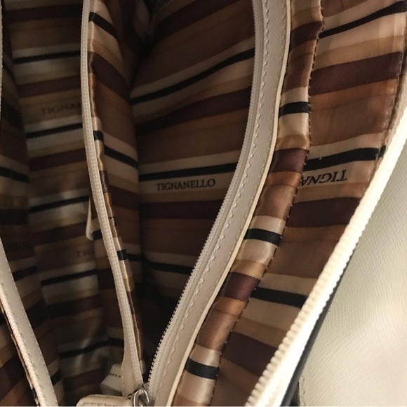 Tignanello Leather Bag with Handles and Shoulder Strap - Picture 15 of 15